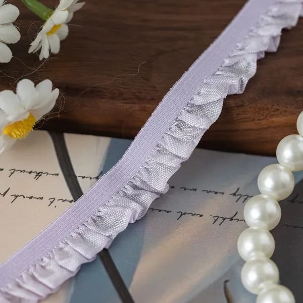 эластичная лента, складчатая лента, аксессуары для шитья кукольной одежды, 15 мм шириной