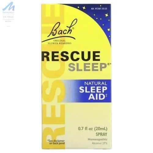 Bach, Rescue Sleep Aid, натуральное средство от бессонницы, спрей, 20 млBach, Rescue Remedy Spray, спрей для снятия стресса, 20 мл