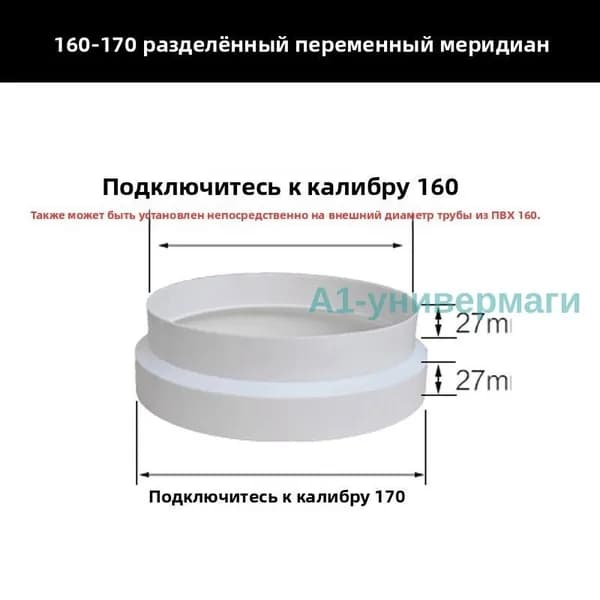 Редуктор дымовой трубы обратного клапана вытяжки