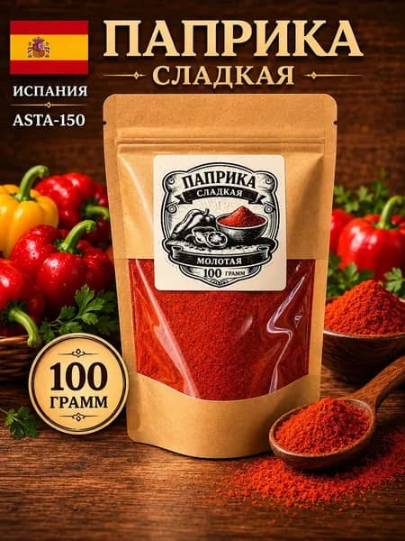 Паприка сладкая молотая натуральная 100 грамм Испания