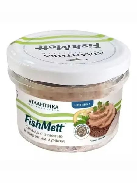 Сельдь Атлантика FishMett рубленая с зеленью и жареным лучком 170 г