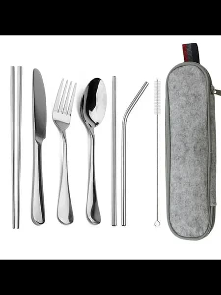 Набор столовых приборов из нержавеющей стали, Grey Bag Silve