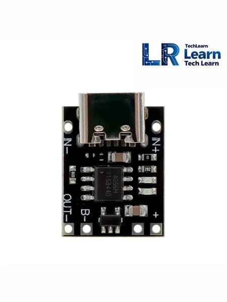 Зарядный модуль Type-C 1A для Li-ion 3.7В/4.2В, мини плата с защитой