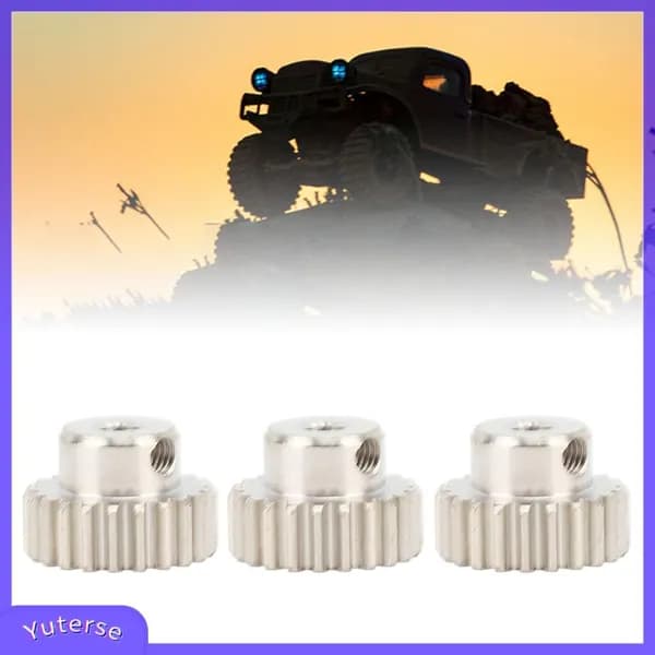 Motor Pinion Gear, высококачественная сталь, подходит для моделей 1/10 RC автомобилей и грузовиков 21T
