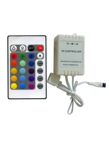 RGB контроллер с ИК пультом LN-IR44B (3 штуки)