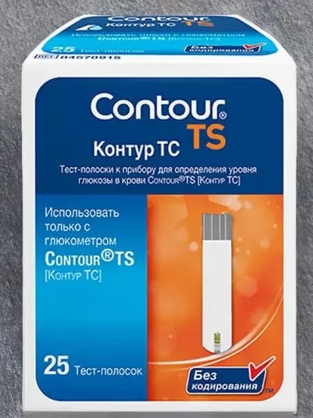 Тест-полоски Контур ТС (Contour TS) №25 шт (11.26)