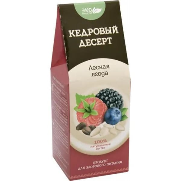 Десерт кедровый "Лесная ягода" от ООО Дэльфа (г. Новосибирск)