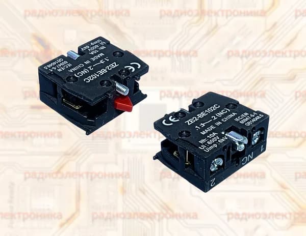2шт. Переключатель кнопочный ZB2-BE102C