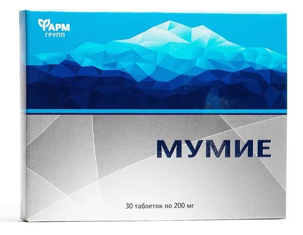 Мумие Алтайское, таблетки  по 0,2г № 30
