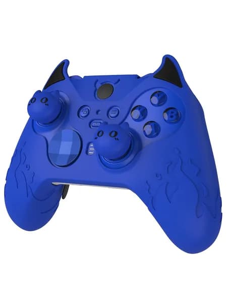 PlayVital силиконовый чехол для Xbox Elite Wireless Controller Series 2, Cute Demon защитный чехол с антискользящим покрытием, накладки на стики, синий, удобный хват для игр