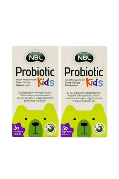 NBL Probiotic Kids 30 жевательных таблеток 2 банки