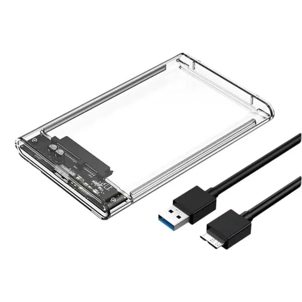Прозрачный внешний корпус для SSD и HDD,бокс для диска SATA с USB 3.0