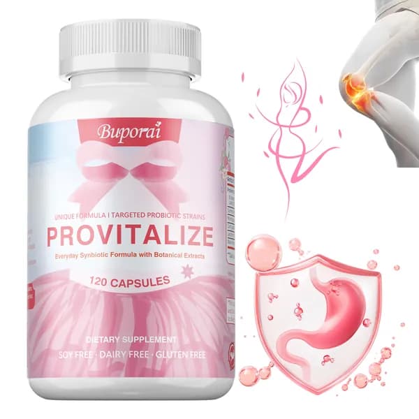 Buporai - Пробиотическая добавка Provitalize с растительными экстрактами - Поддерживает здоровье кишечника, помогает контролировать вес, повышает уровень энергии и облегчает симптомы менопаузы
