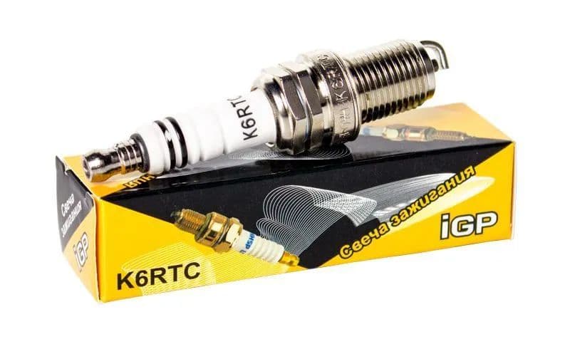 Свеча зажигания Champion IGP K6RTC для верхнеклапанных двигателей генераторов, газонокосилок, мотоблоков, виброплит, автомобилей