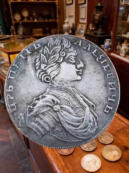 Монеты/Старинная русская монета 1712 года