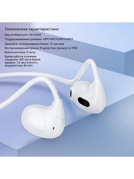 Наушники беспроводные, белый
