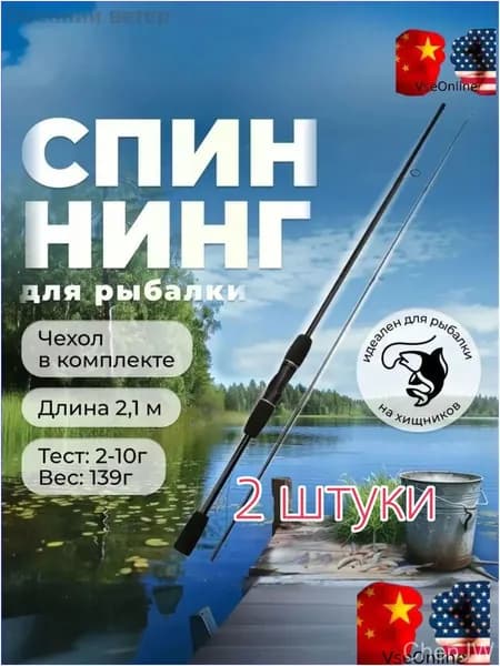 Спиннинг, рабочая длина:  21 см , до 25 гр