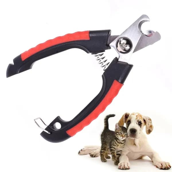 Когтерез для собак и кошек с фиксатором, длина 11,5 см, из нержавеющей стали