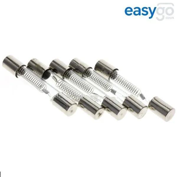 Стеклянный предохранитель для микроволновки 5кВ 0.8А (800mA) СВЧ, 5 штук