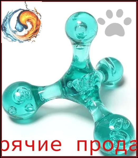 Эксклюзивный тетраком массажер Молекула для рук ног и тела антицеллюлитный зеленый