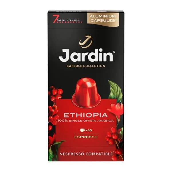 Кофе жареный молотый капсулы Jardin Ethiopia 10шт 50г