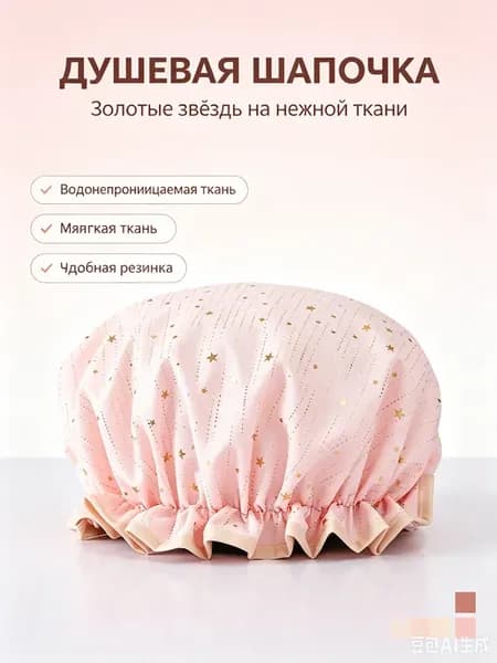 Шапочка для душа многоразовая