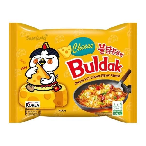 Лапша Samyang Buldak Hot Chicken Cheese 140г