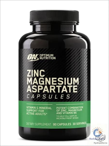 Витаминно-минеральный комплекс ОН - Цинк, Магний Аспартат 90 капсул / ON - Zinc Magnesium Aspartate Capsules