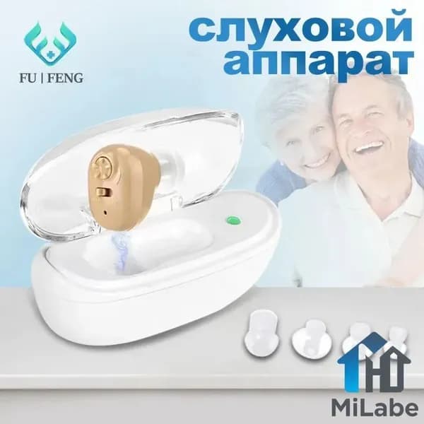 Внутриушной слуховой аппарат с зарядным устройством, Цифровой усилитель слуха на аккумуляторе для пожилых и взрослых людей