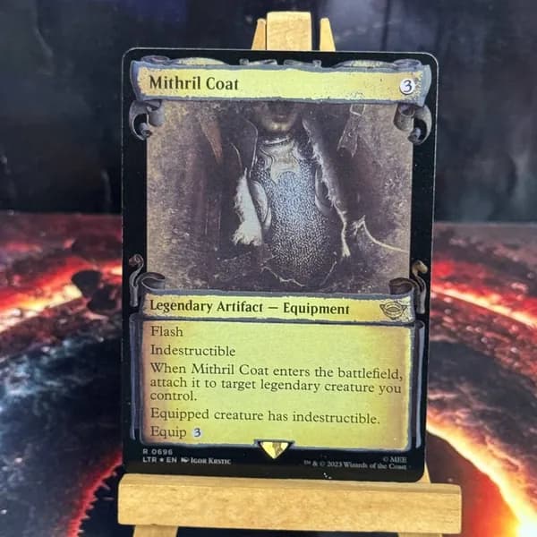 Магия сбора прокси-карт Высококачественные нефольговые Mithril Coat LTC #696 Silver Foil