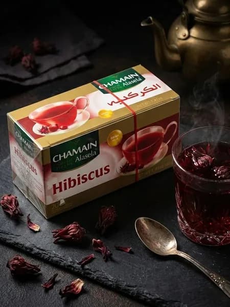 Чай натуральный КАРКАДЕ / пакетированный чай "Chamain" 40гр. / Сирия
