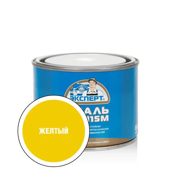 Эмаль ПФ-115 (ГОСТ 6465-76) ЭКСПЕРТ, цвет жёлтый 0,4 кг