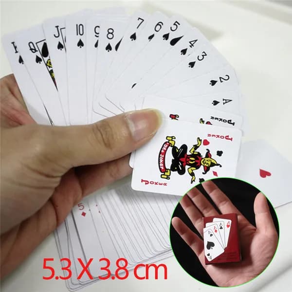 5.3 x 3,8 см Мини покер Маленький покер