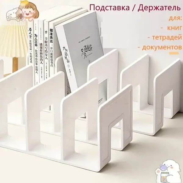 Подставка для книг и учебников. Органайзер для документов и канцелярий. Для офиса и дома.