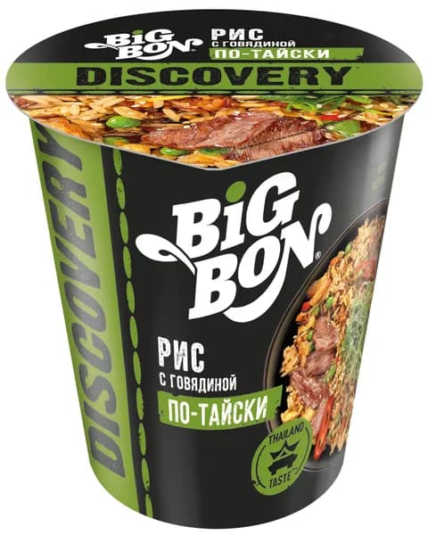 Рис быстрого приготовления Big Bon говядина по-тайски, 60г