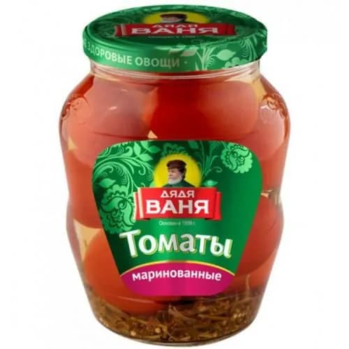 Томаты Дядя Ваня маринованные, красные и бурые, 680 г