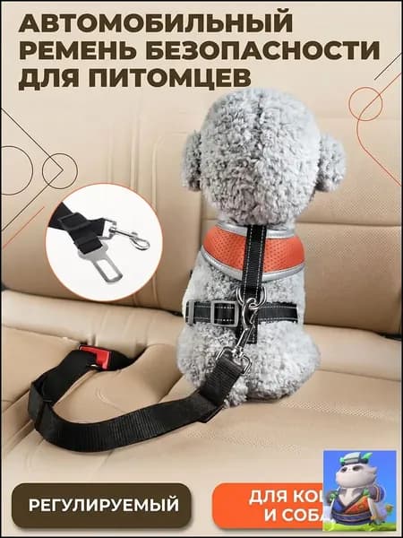 Ремень безопасности для собак в машину