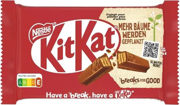 Молочный шоколадный батончик KitKat 41,5г х 1шт. КитКат 4 Fingers