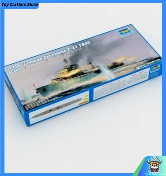 Trumpeter 1/700 05792 Немецкий Zerstorer Z-21 1940 г. сборная модель корабля
