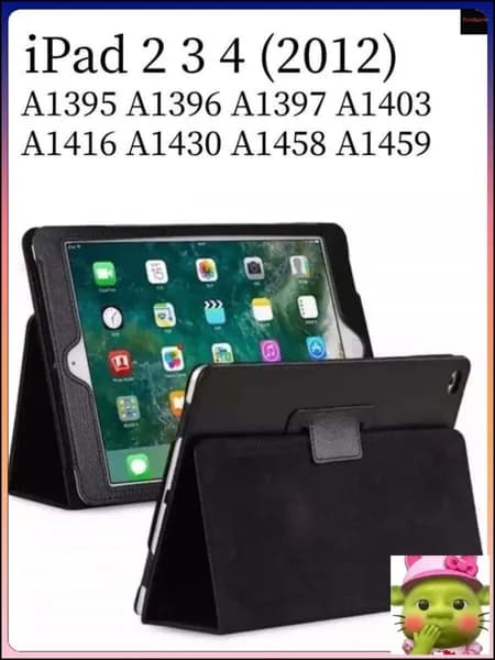 Чехол для iPad 2 3 4 (2012) 9.7'' A1395 A1396 A1397 A1403 A1416 A1430 A1458 A1459 A1460 чехол-книжка с Вращающаяся подставка,черный