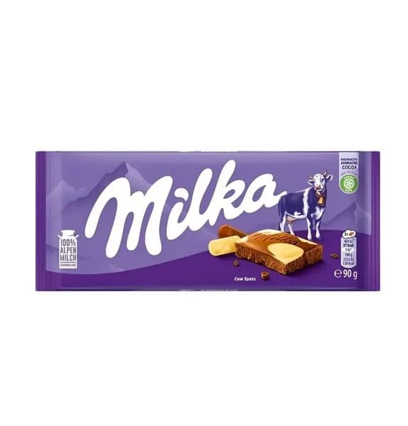 Milka Шоколад молочный с белым Cows Spots Chocolate, 90 г