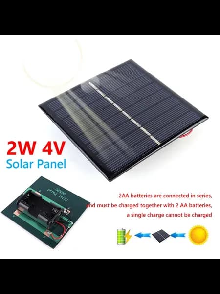 2W солнечная панель для зарядки 1.2V аккумуляторов, портатив