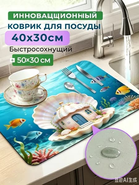 Коврик для кухни 30x40 см