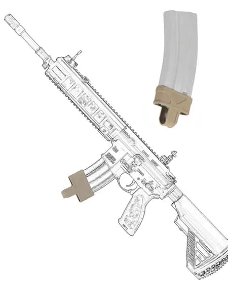 1 шт M4/M16 Петля FMA для быстрого извлечения ,Резиновый антискользящий рукав