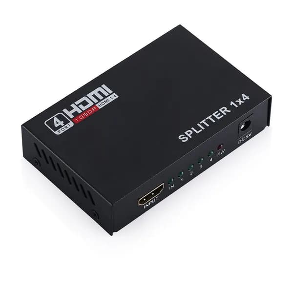 HDMI-разветвитель 1x4 с адаптером питания