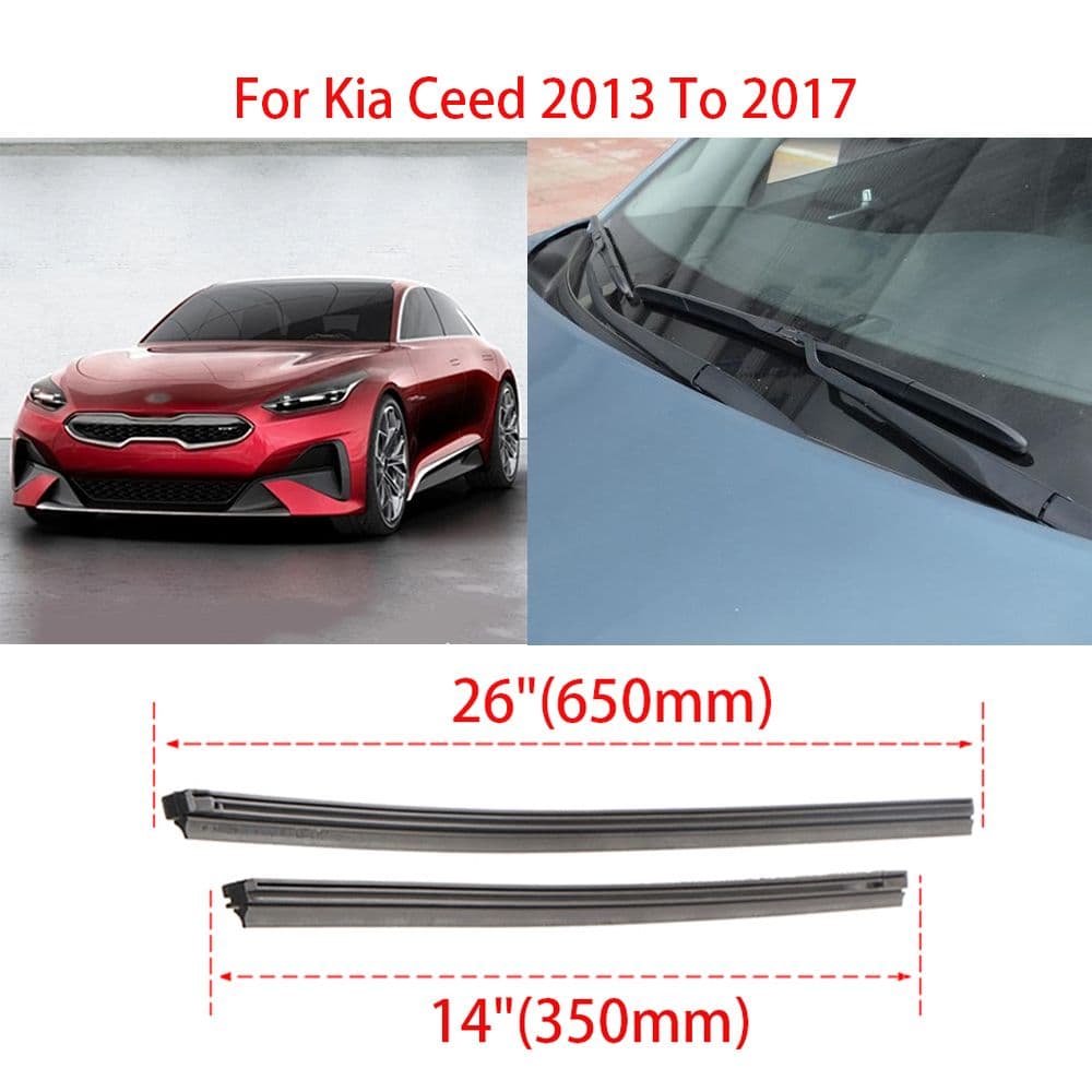 1 комплект резинок стеклоочистителя KIA Ceed 2013-2017 26/14 дюймов