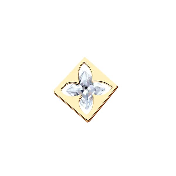 Золотая подвеска DIAMANT-ONLINE с цирконием 585 пробы