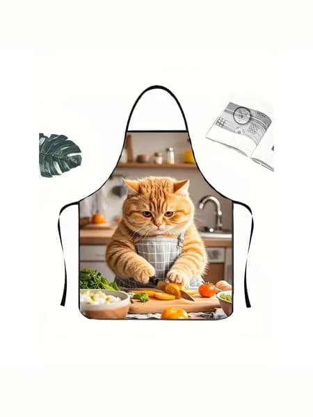 Фартук кухонный  1шт, оранжевый