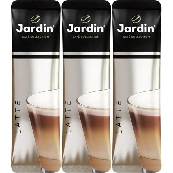 Кофейный напиток Jardin Латте 3 в 1 растворимый 18 г, набор: 3 штуки