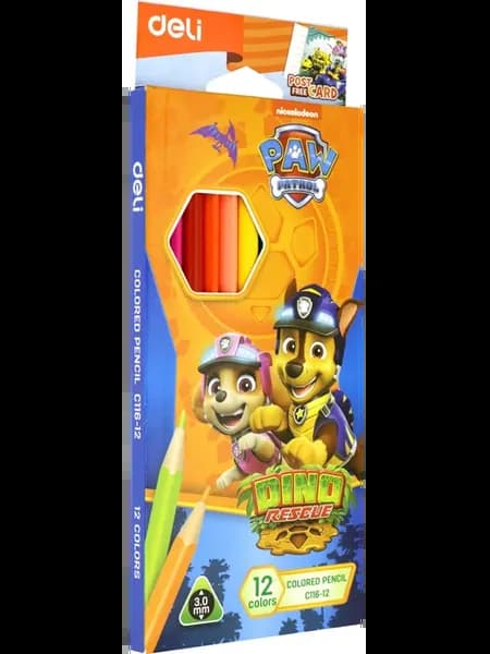 Карандаши цветные Paw Patrol, 12 цветов